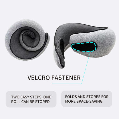 Luxora Travel Neck Pillow with Memory Foam Support