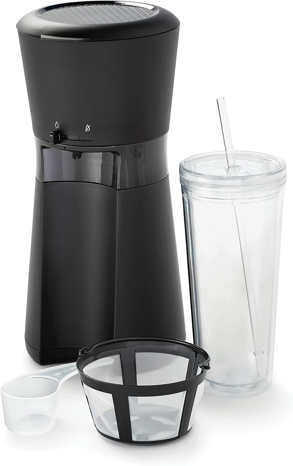 RoyaleGlow Ice Coffee Machine Maker with Reusable Filter