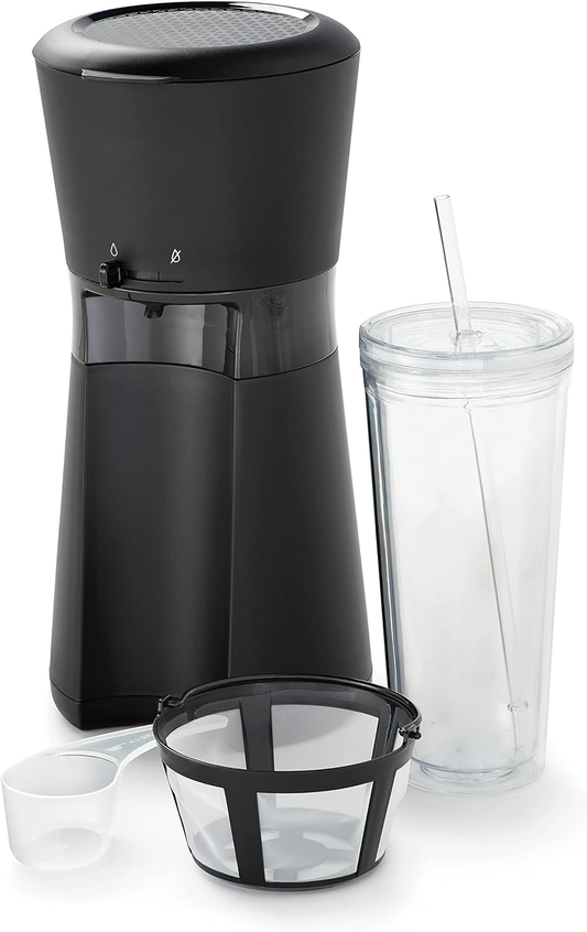 RoyaleGlow Ice Coffee Machine Maker with Reusable Filter
