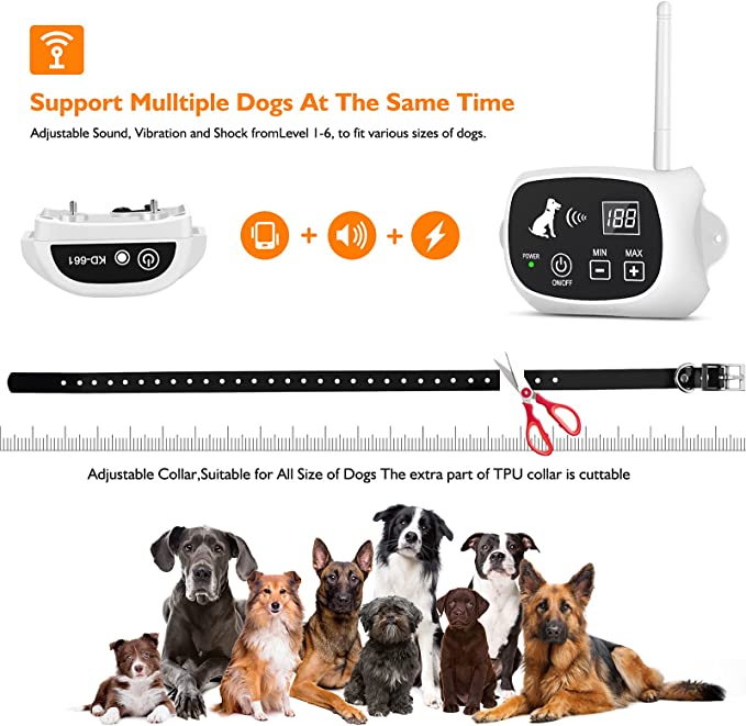 Royaleva Wireless Dog Fence With Collar for All Sizes