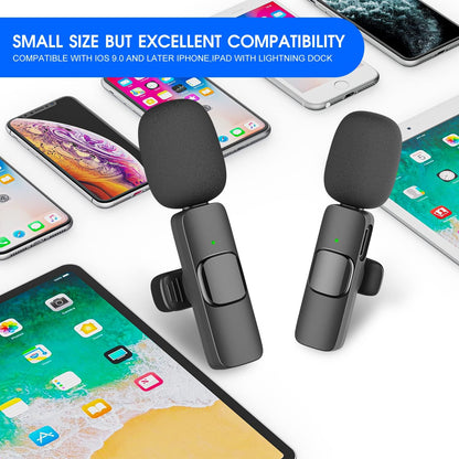 Luxora 2 Pack Wireless Microphone For Iphone Ipad