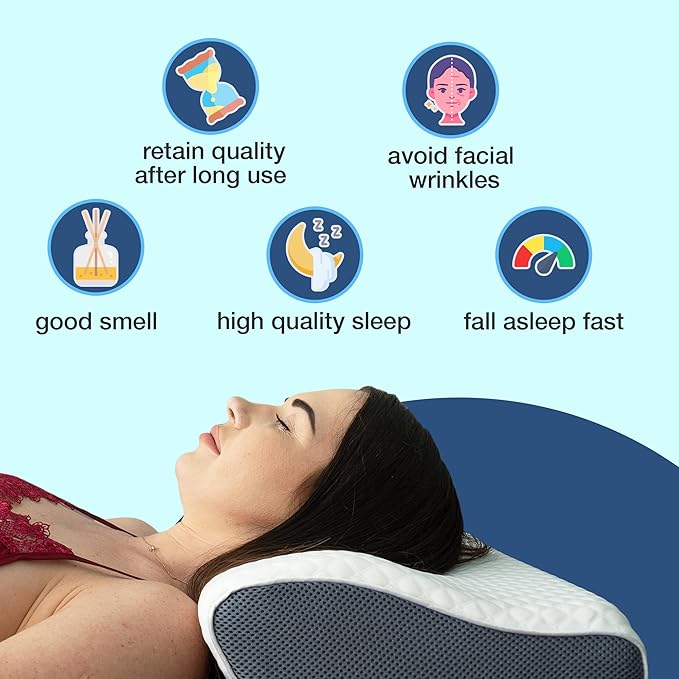 RoyaleGlow Anti-Snoring Pillow for a Peaceful Night