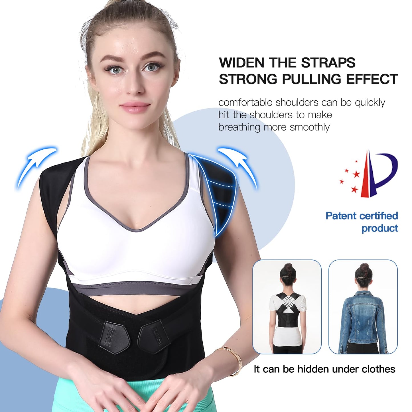 RoyaleGlow Back Posture Corrector Adjustable Comfort Fit