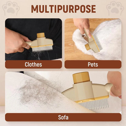 Luxora Flea Comb For Dogs And Cats With Self-Cleaning Feature