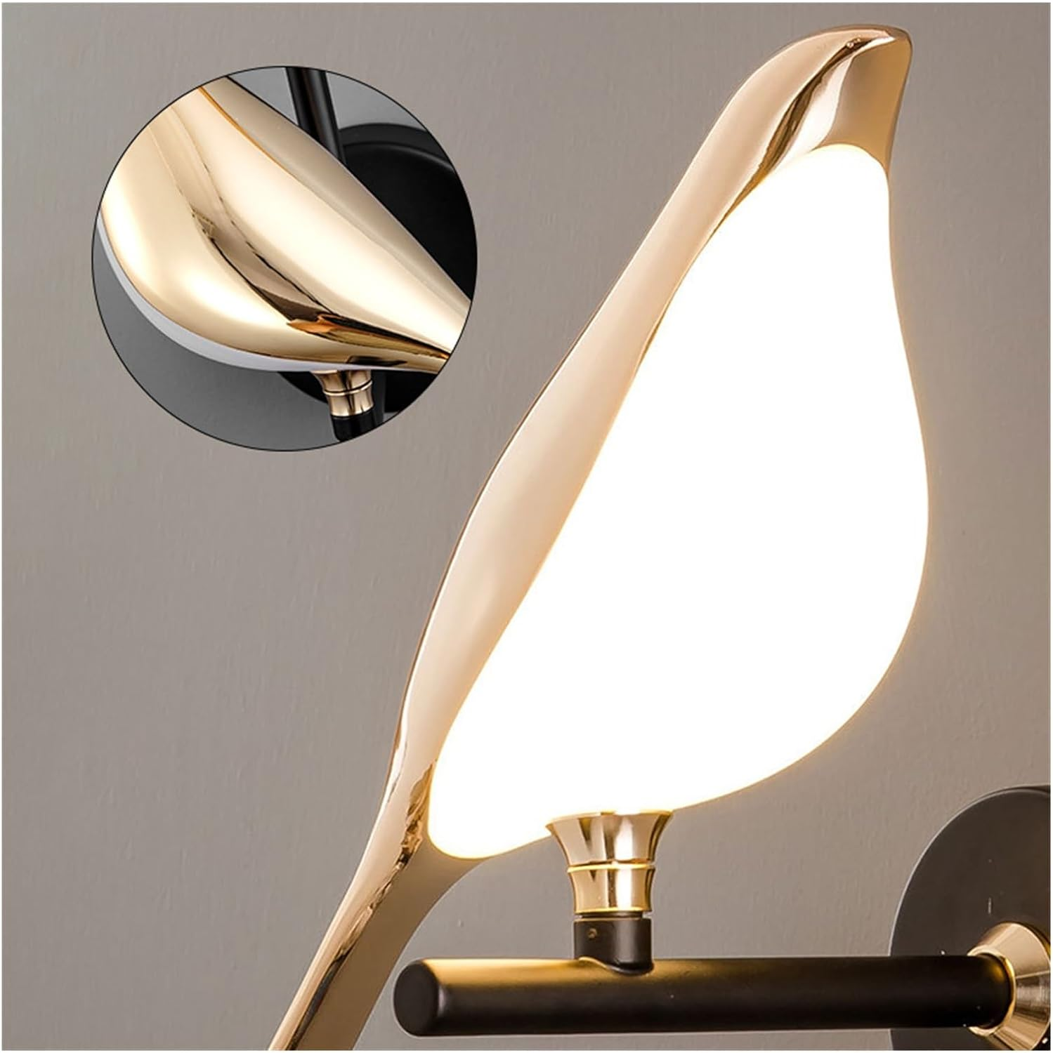 Royallure LED Wall Light - Elegant Bird Design for Modern Indoor Spaces - Single Head-D18*H21cm / Neutral Light