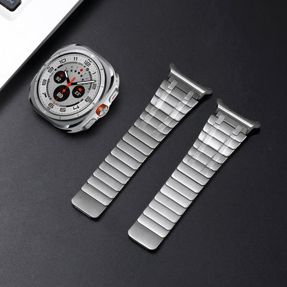 RoyaleGlow AP Frosted Stainless Steel Magnetic Band For Samsung Watch 7 Ultra