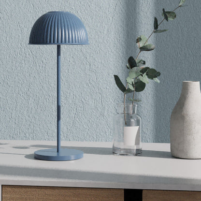 RoyaleGlow Modern Dome LED Table Lamp - Cordless, Dimmable Touch Control for Reading & Decor