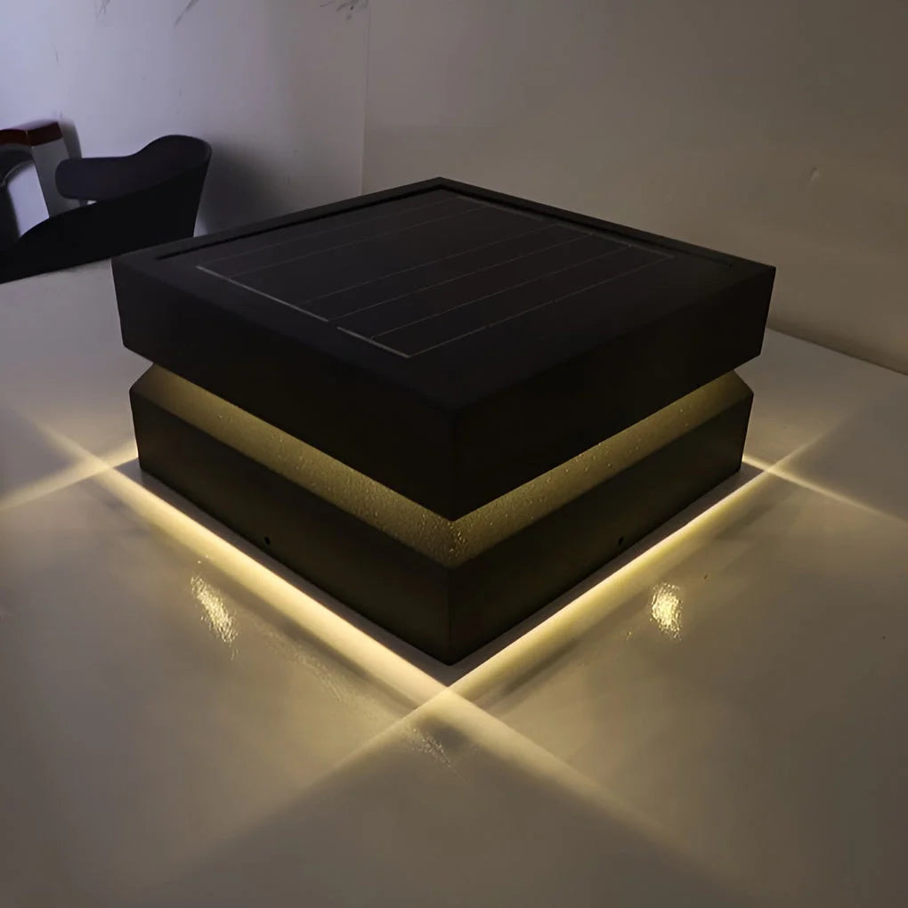 Royelux Modern Square Outdoor Post Light - IP65 Waterproof LED Pathway Landscape Lighting