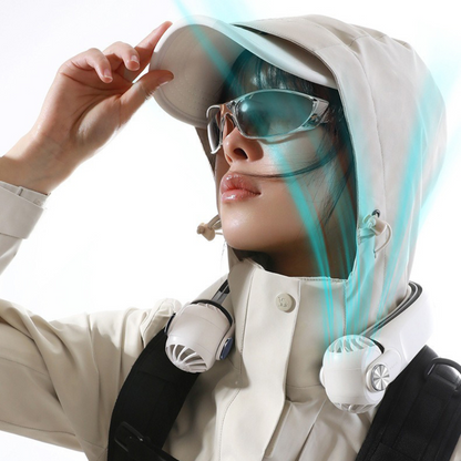 Luxora Wearable Rechargeable Summer Travel Neck Cooling Fan