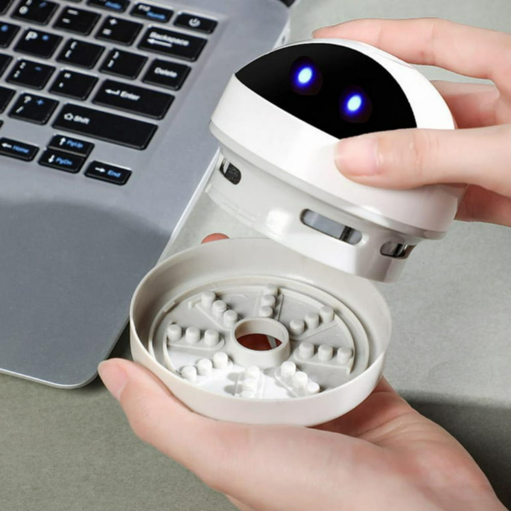 Luxora Compact USB Charging Mini Desk Vacuum Cleaner Robot