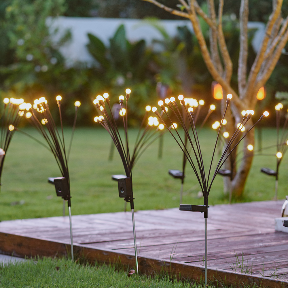 RoyaleGlow Swaying Solar Powered Firefly Lights for Outdoor Garden