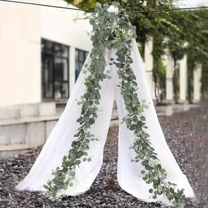 RoyaleGlow Elegant Decorative Faux Eucalyptus Garland