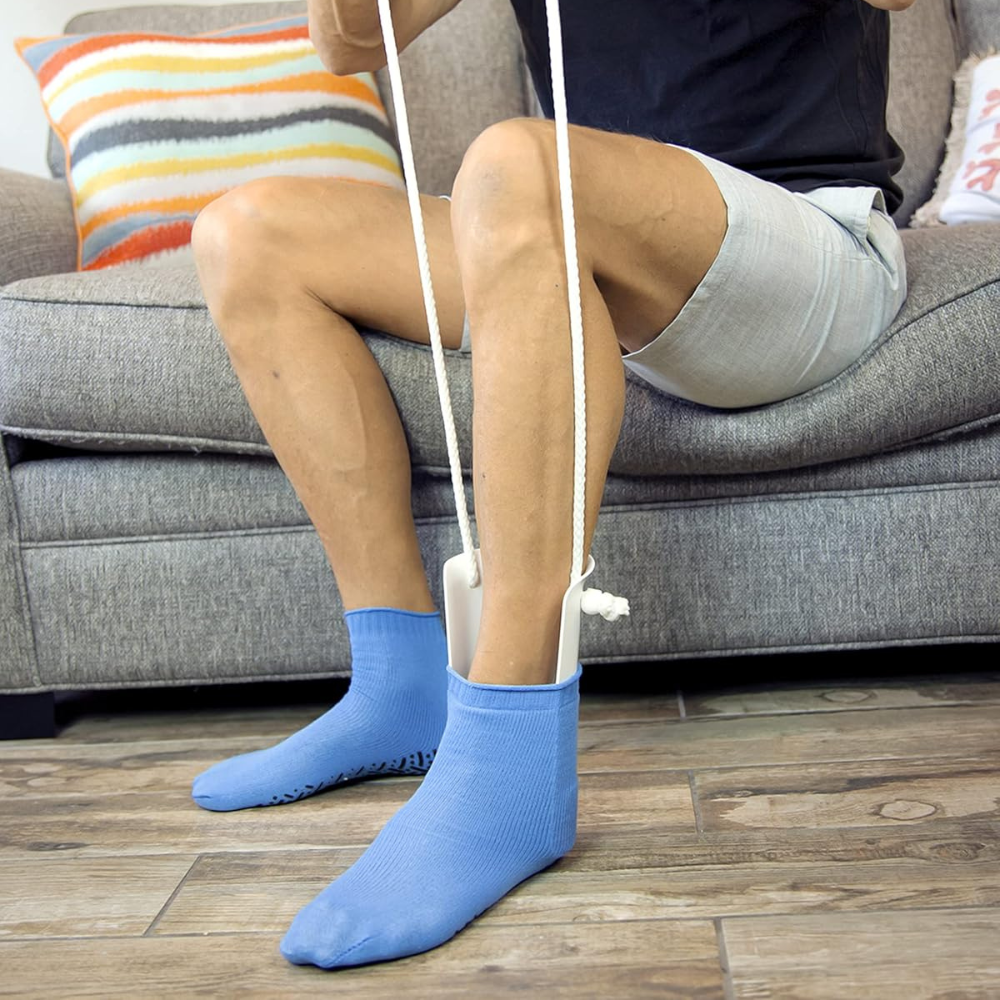 RoyaleGlow No Bend Sock Wearing Device for Elderly