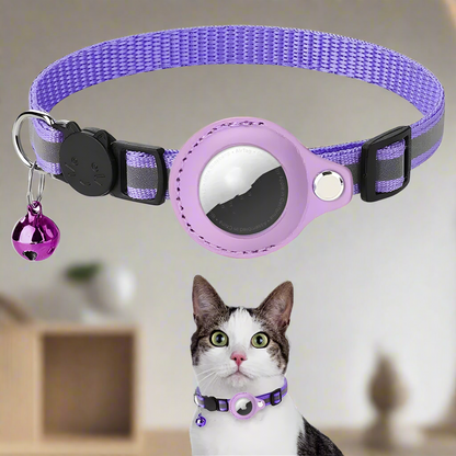 Royaleva Waterproof Reflective Pet Airtag Holder Collar