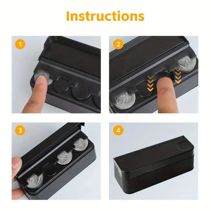 Luxora Car Coin Holder Easy Access Loose Change Storage