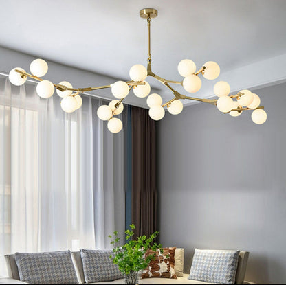 Royelux Modern Branch Bubble Chandelier-Glass Sphere Fixture
