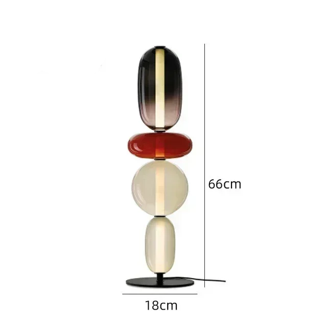 LuxRoyale Modern Glass Table Lamp Decorative Bedside Light