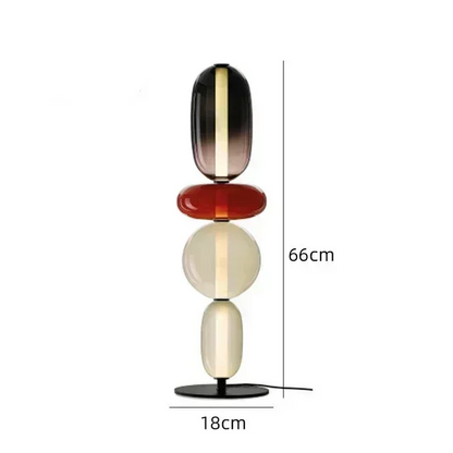LuxRoyale Modern Glass Table Lamp Decorative Bedside Light
