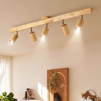 Royelux Oak Wood LED Ceiling Spotlight – Adjustable Modern Sustainable Lamp