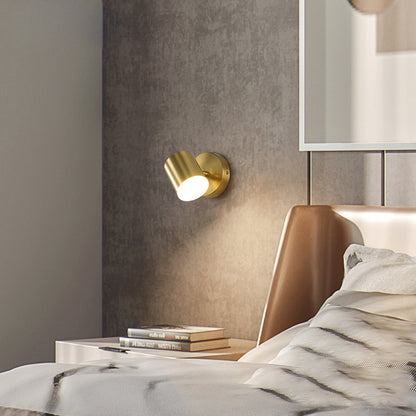 Lumora Copper LED Wall Sconce Modern Minimalist Wall Light For Living Room And Hallway