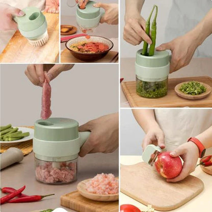RoyaleGlow 4 In 1 Electric Food Cutter for Easy Meal Prep