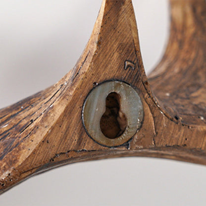 RoyaleGlow Rustic Antler Wall Mounted Coat Rack - Multi Hook Entryway Organizer