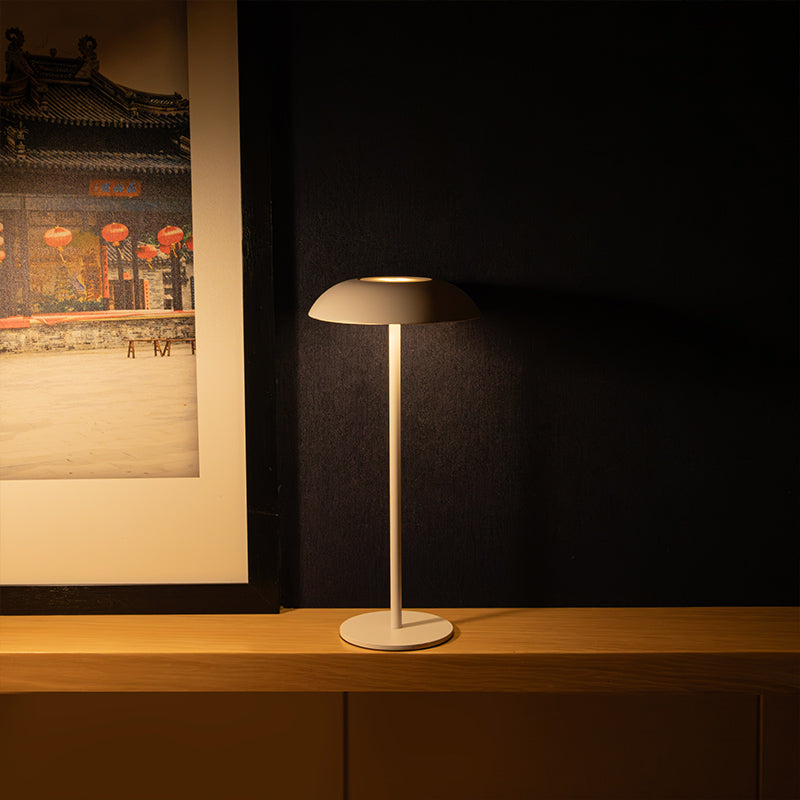 Royallure Iron Cordless Elegance Lamp - Touch Control & Rechargeable Battery - Matte Brown