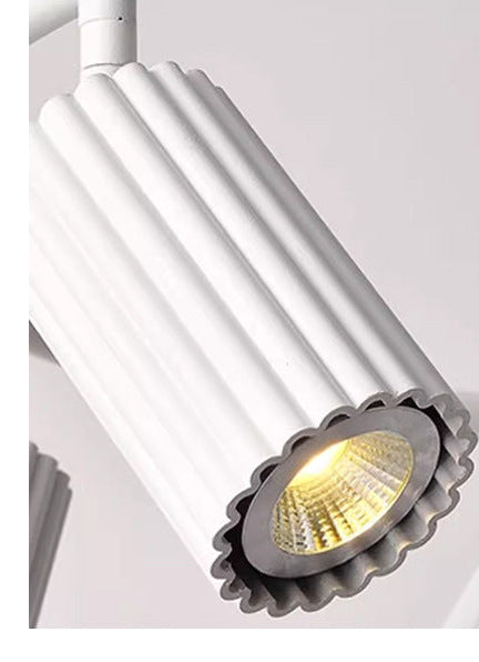 Royelux Fluted Matte White Pendant Light for Kitchen Island