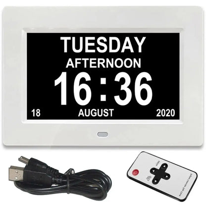 Royallure Large LED Digital Alarm Clock – Multi-Function Display, USB Recharge & Temperature