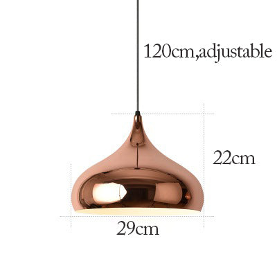 Royelux Modern Copper Pendant Light for Kitchen Island Dining Room Entryway Lighting