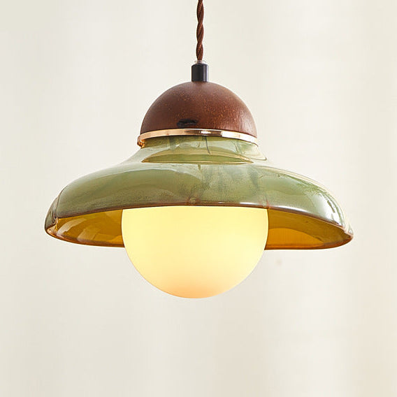 RoyaleGlow Ceramic Bowl Pendant Light-Modern Kitchen Island Lighting