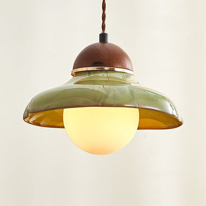 RoyaleGlow Ceramic Bowl Pendant Light-Modern Kitchen Island Lighting