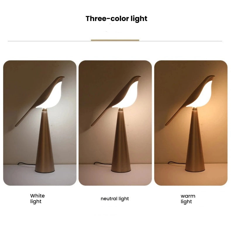 LuxRoyale Magpie Light Rotatable Lamp Head Three Brightness Levels Acrylic Metal
