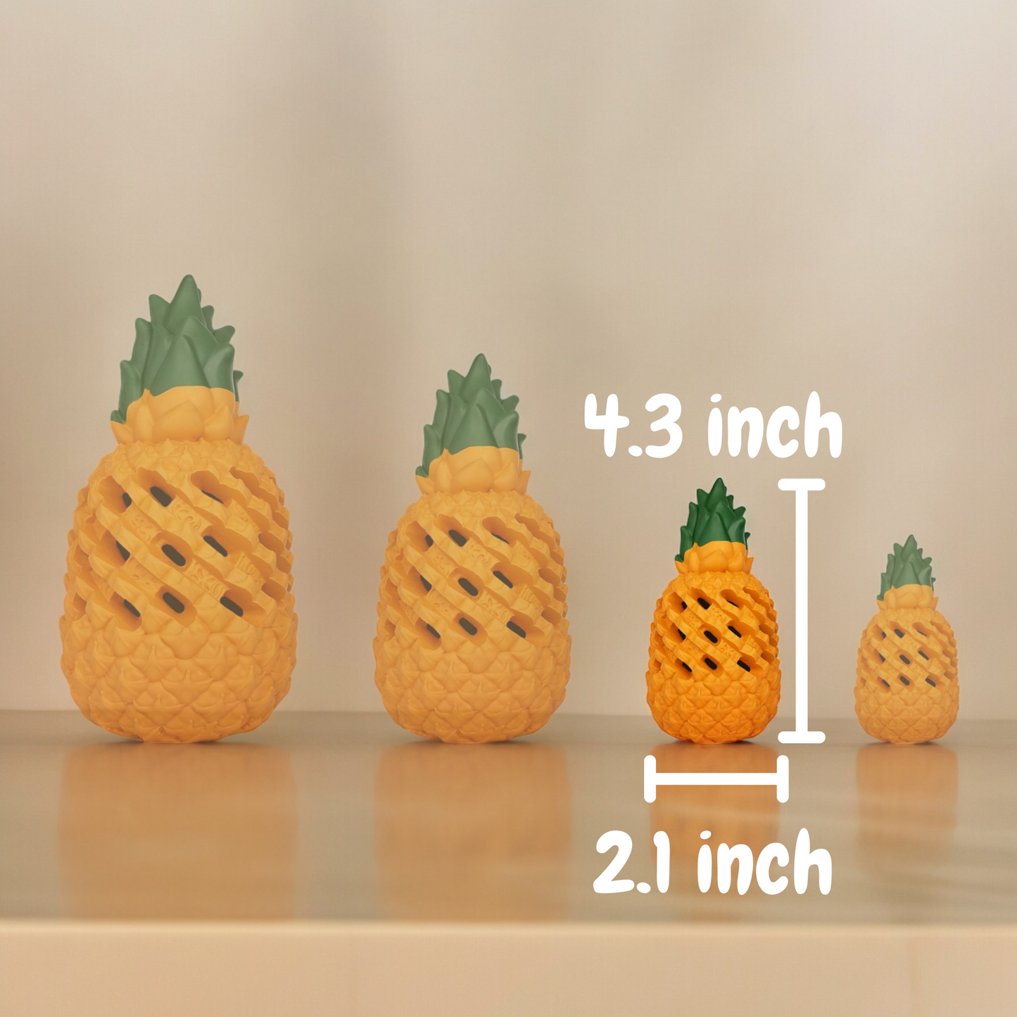 Pawellure Indestructible Pineapple Dog Chew Toy – Durable Treat Dispenser for Aggressive Chewers