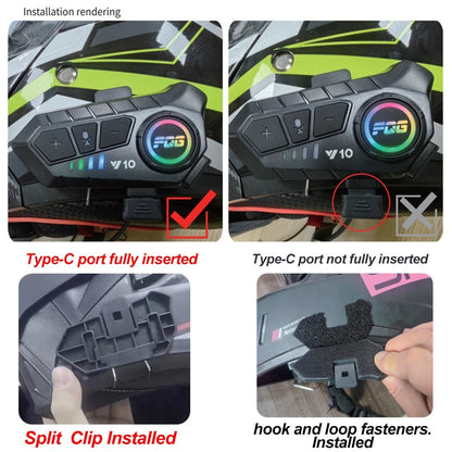 Luxora Bluetooth For Motorcycle Helmet With 30 Hours Talk Time