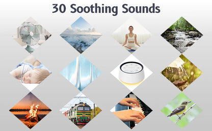 Royaleva Baby Sound Machine Noise with Night Light & Timer