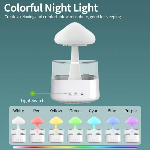Luxora 2-in-1 Desk Light Humidifier Rain Cloud Aromatherapy Essential Oil Zen Diffuser & Raining Cloud Night Light