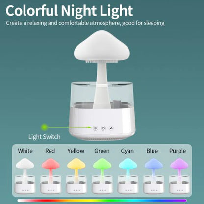 Luxora 2-in-1 Desk Light Humidifier Rain Cloud Aromatherapy Essential Oil Zen Diffuser & Raining Cloud Night Light