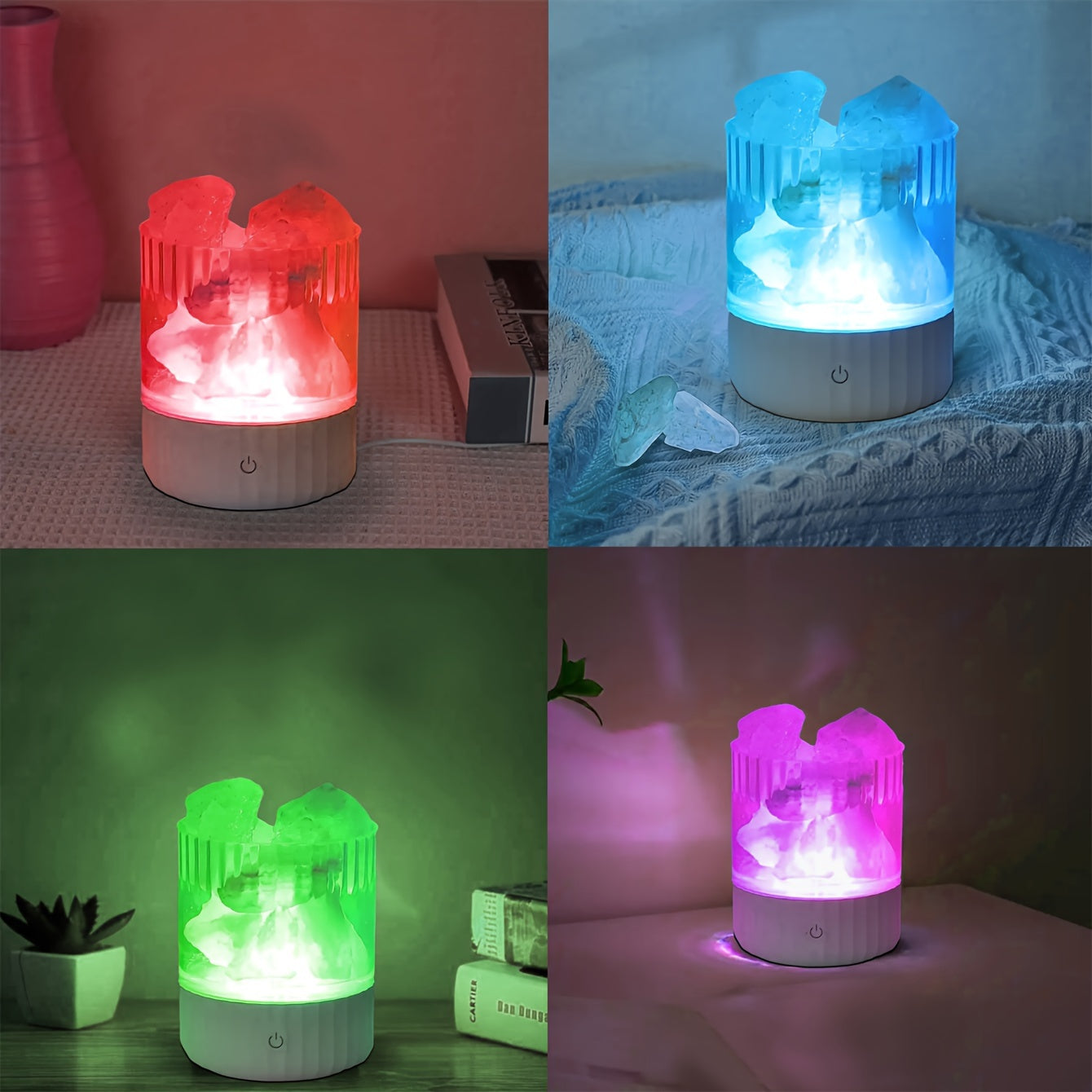 Himalayan Salt Lamp - Soft, Cozy Color-Changing Night Light for Romantic Ambiance - Default Title