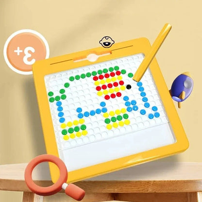 RoyaleGlow Large Magnetic Drawing Pad for Kids Montessori Magnetic Dots Board