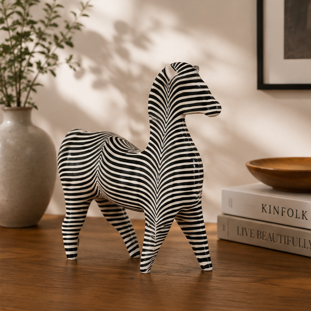 Nordic Black and White Animal Decorative Figurines
