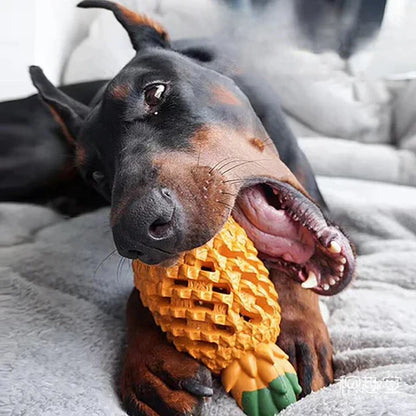 Pawellure Indestructible Pineapple Dog Chew Toy – Durable Treat Dispenser for Aggressive Chewers