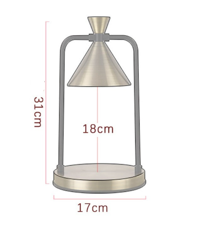 RoyaleGlow Dimmable Candle Warmer Lamp for Jar Candles - Flameless & Soot-Free Wax Melting
