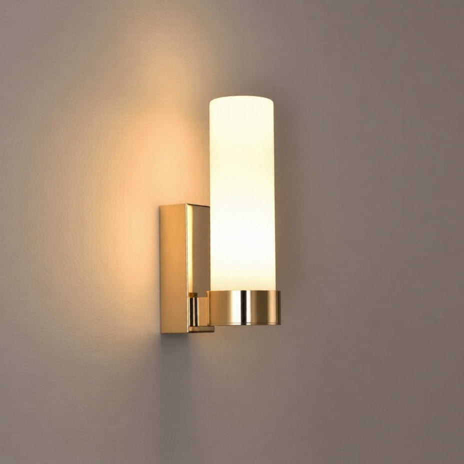 LuxRoyale Modern Stainless Steel Gold Pipe Led Wall Sconces