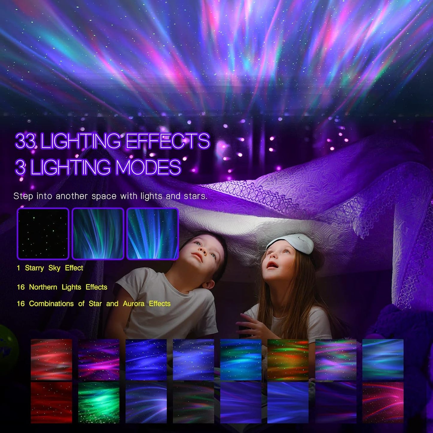 Royaleva Aurora Northern Lights Projector with Bluetooth Speaker