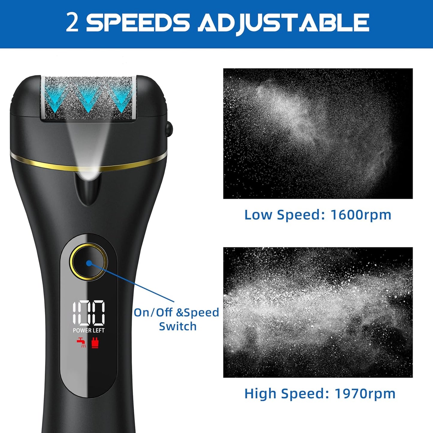 Luxora Electric Callus Remover 16-in-1 Professional Kit