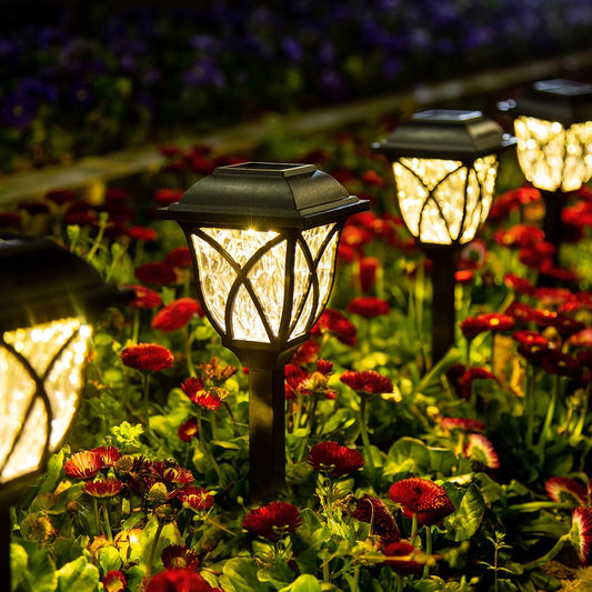 Luxora 6 Pack Led Solar Pathway Garden Lights Outdoor