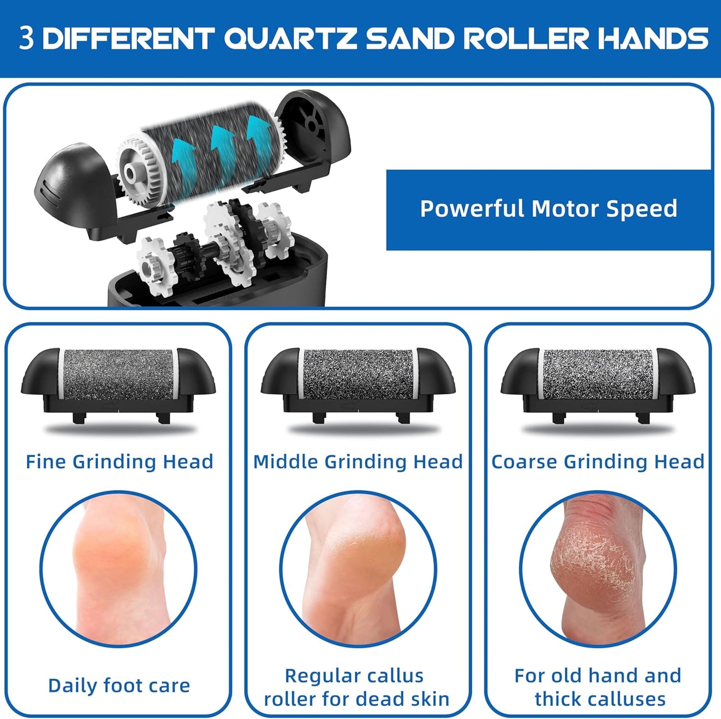 Luxora Electric Callus Remover 16-in-1 Professional Kit