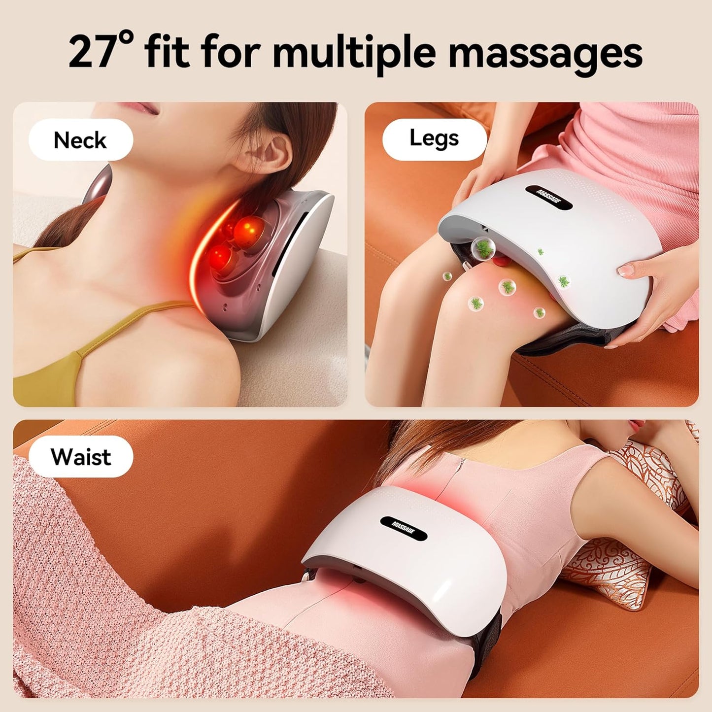 Luxora Abdominal Massager with Heat Therapy & Dual Discs