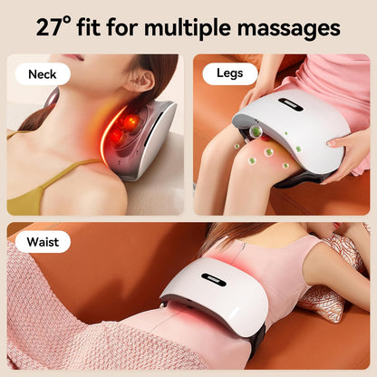 Luxora Abdominal Massager with Heat Therapy & Dual Discs